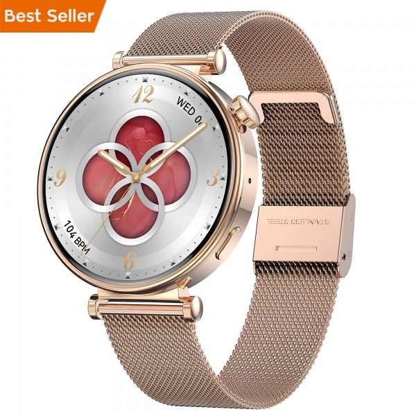 Smartwatch Microwear MK41 - Gold Steel